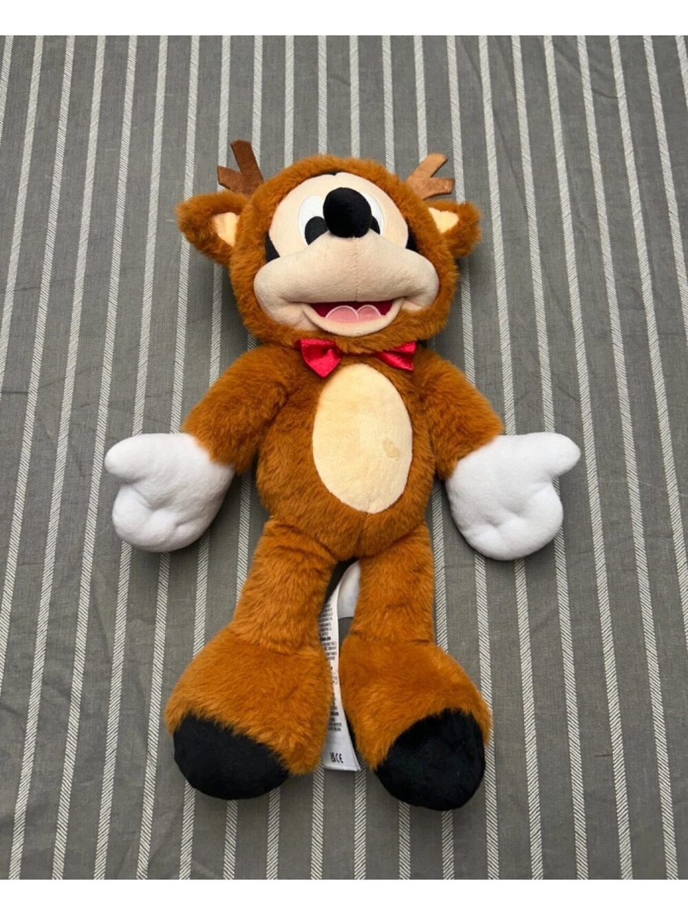 Disney Store 2025 Mickey Mouse Reindeer Holiday Plush 15" Christmas